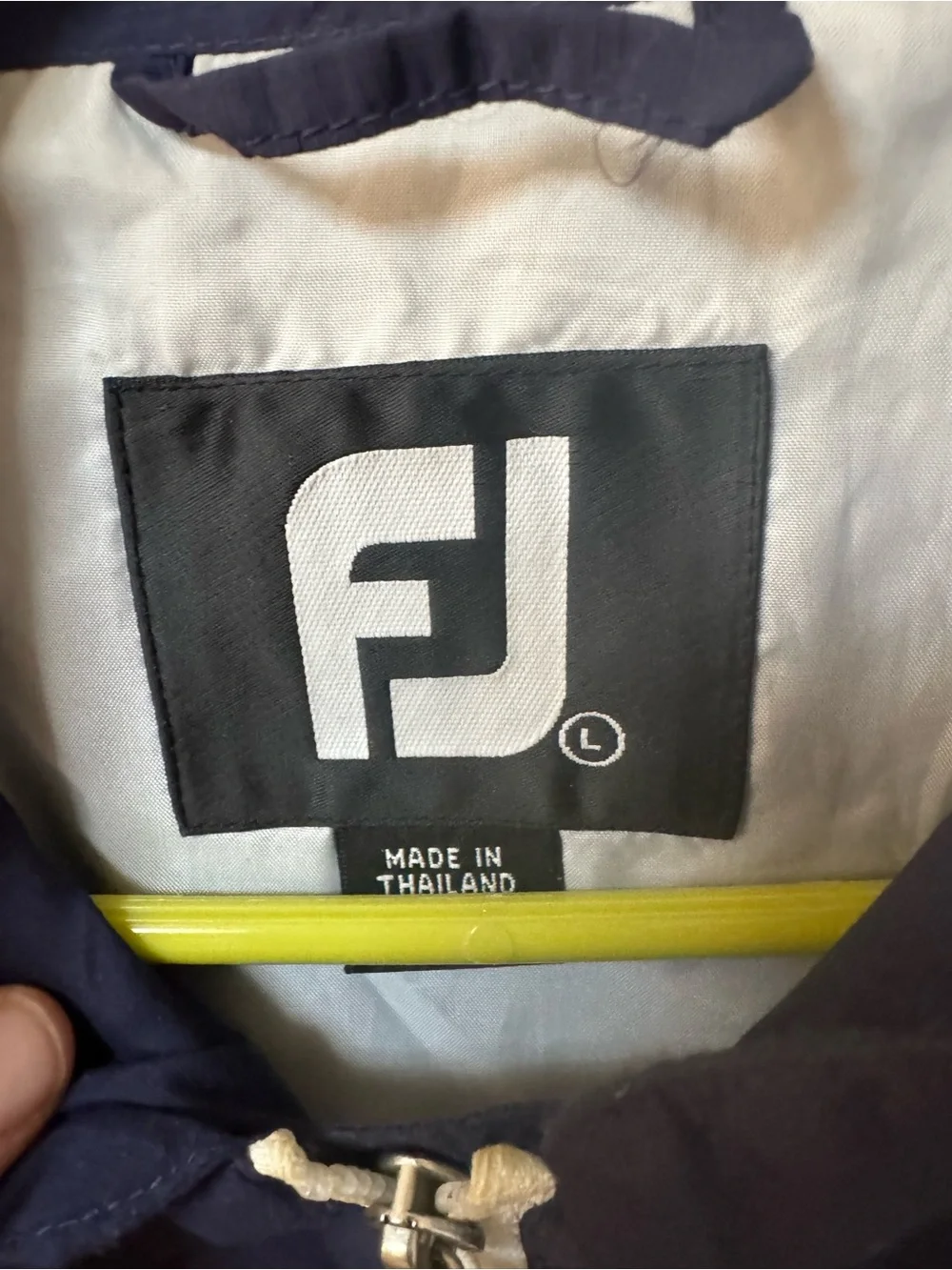 FootJoy Navy and White Half-Zip Windbreaker Pullover